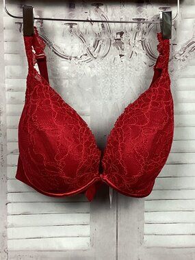 Cacique Intimates Red Lace Bra Padded 38DDD